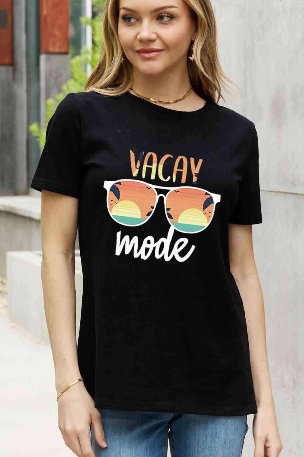 VACAY MODE Graphic Cotton Tee - T-Shirts - Shirts & Tops - 3 - 2024