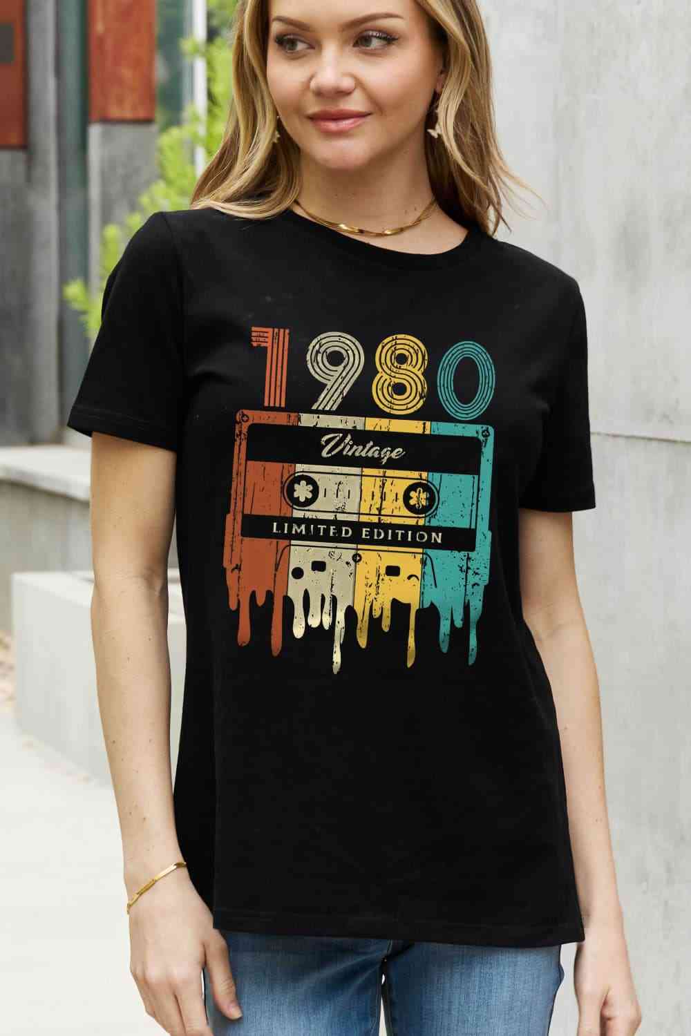 VINTAGE LIMITED EDITION Graphic Cotton Tee - Black / S - T-Shirts - Shirts & Tops - 7 - 2024