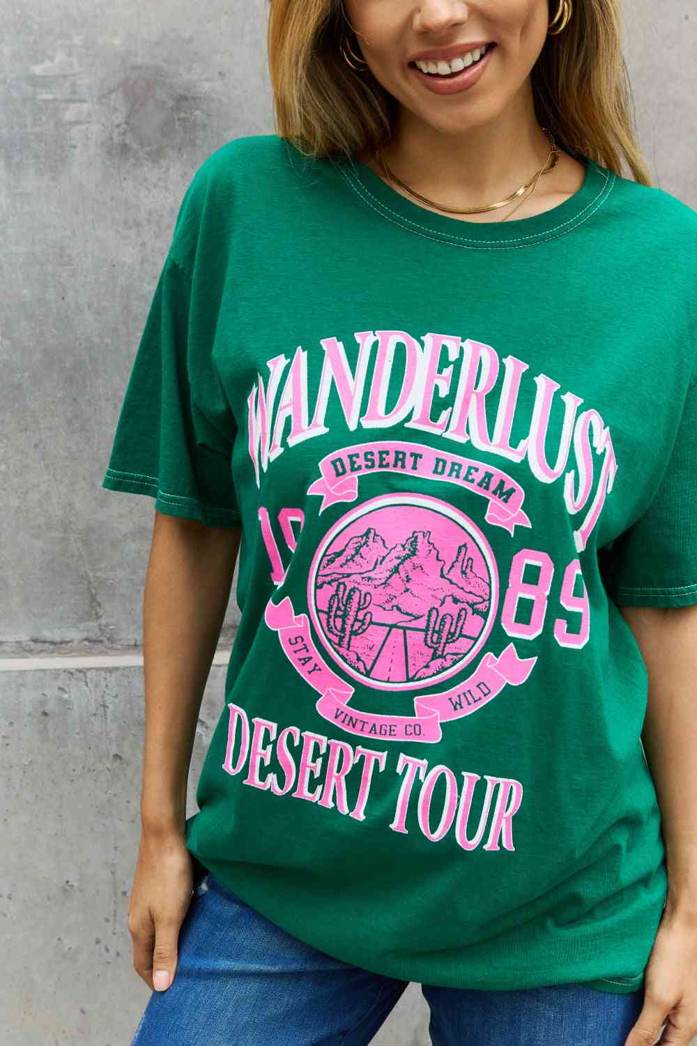 ’Wanderlust’ Graphic T-Shirt - T-Shirts - Shirts & Tops - 6 - 2024