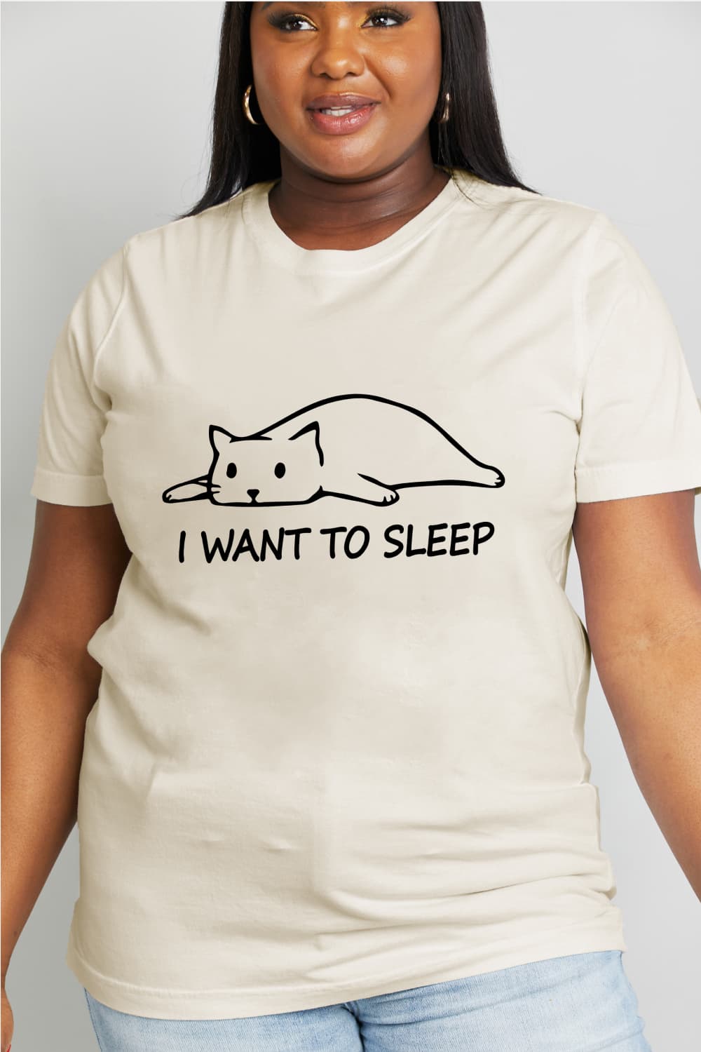 I WANT TO SLEEP Graphic Cotton Tee - T-Shirts - Shirts & Tops - 10 - 2024