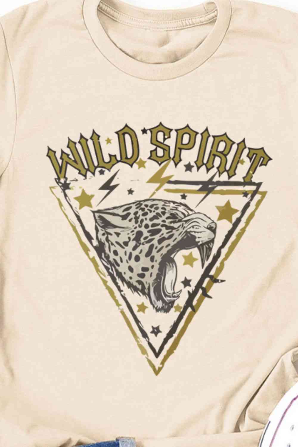 WILD SPIRIT Graphic Short Sleeve T-Shirt - T-Shirts - Shirts & Tops - 2 - 2024