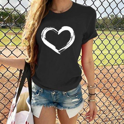 Women’s Harajuku Printed T-Shirts - Black / S - T-Shirts - Shirts & Tops - 22 - 2024