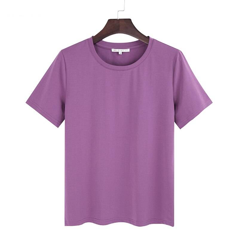 Women’s Loose Basic T - Purple / L - T-Shirts - Shirts & Tops - 10 - 2024