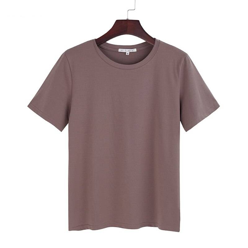 Women’s Loose Basic T - Brown / S - T-Shirts - Shirts & Tops - 12 - 2024