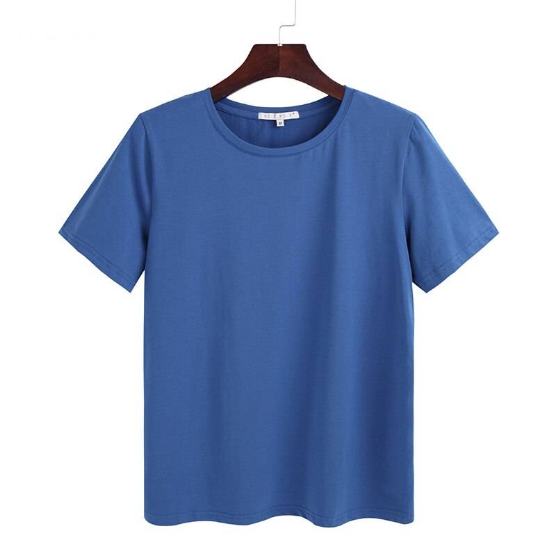 Women’s Loose Basic T - Blue / S - T-Shirts - Shirts & Tops - 6 - 2024