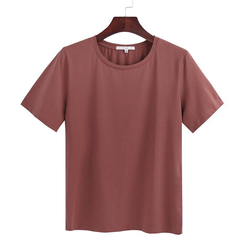 Women’s Loose Basic T - Dark Red / S - T-Shirts - Shirts & Tops - 7 - 2024