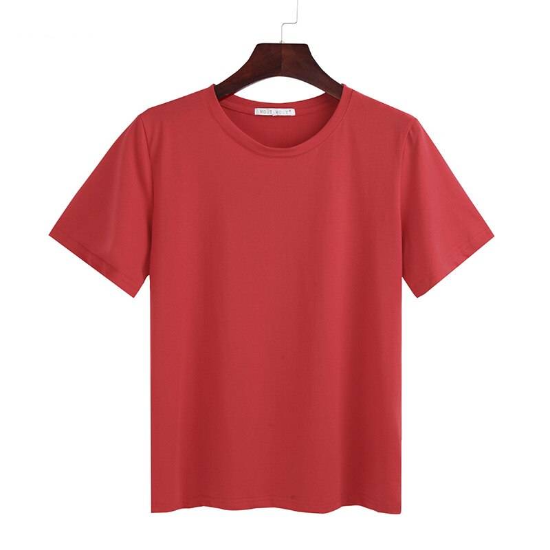 Women’s Loose Basic T - Red / S - T-Shirts - Shirts & Tops - 8 - 2024