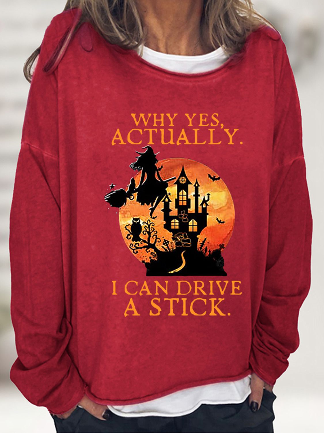 Why Yes Actually I Can Drive A Stick Sweatshirt - Red / S - T-Shirts - Shirts & Tops - 10 - 2024