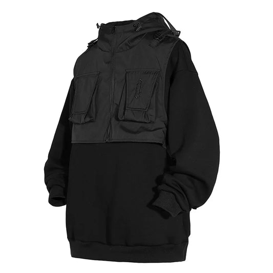 Tactical Techwear Hoodie - Hoodies & Sweatshirts - Clothing - 2024 - 7 - Black / M