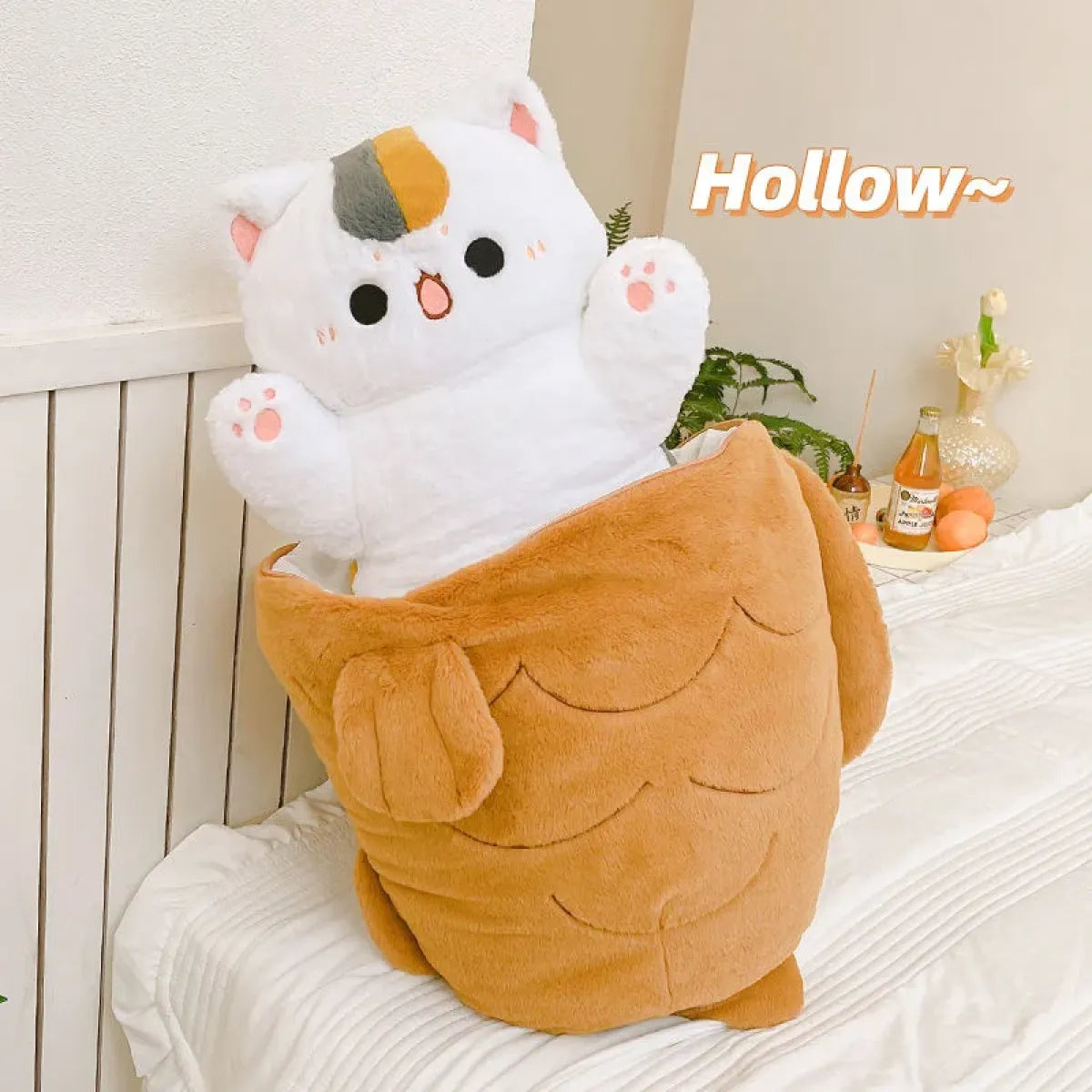 Kawaii Taiyaki Cat Plush Pillow – 80cm Soft Stuffed Animal - Plushies - Plushie - 4