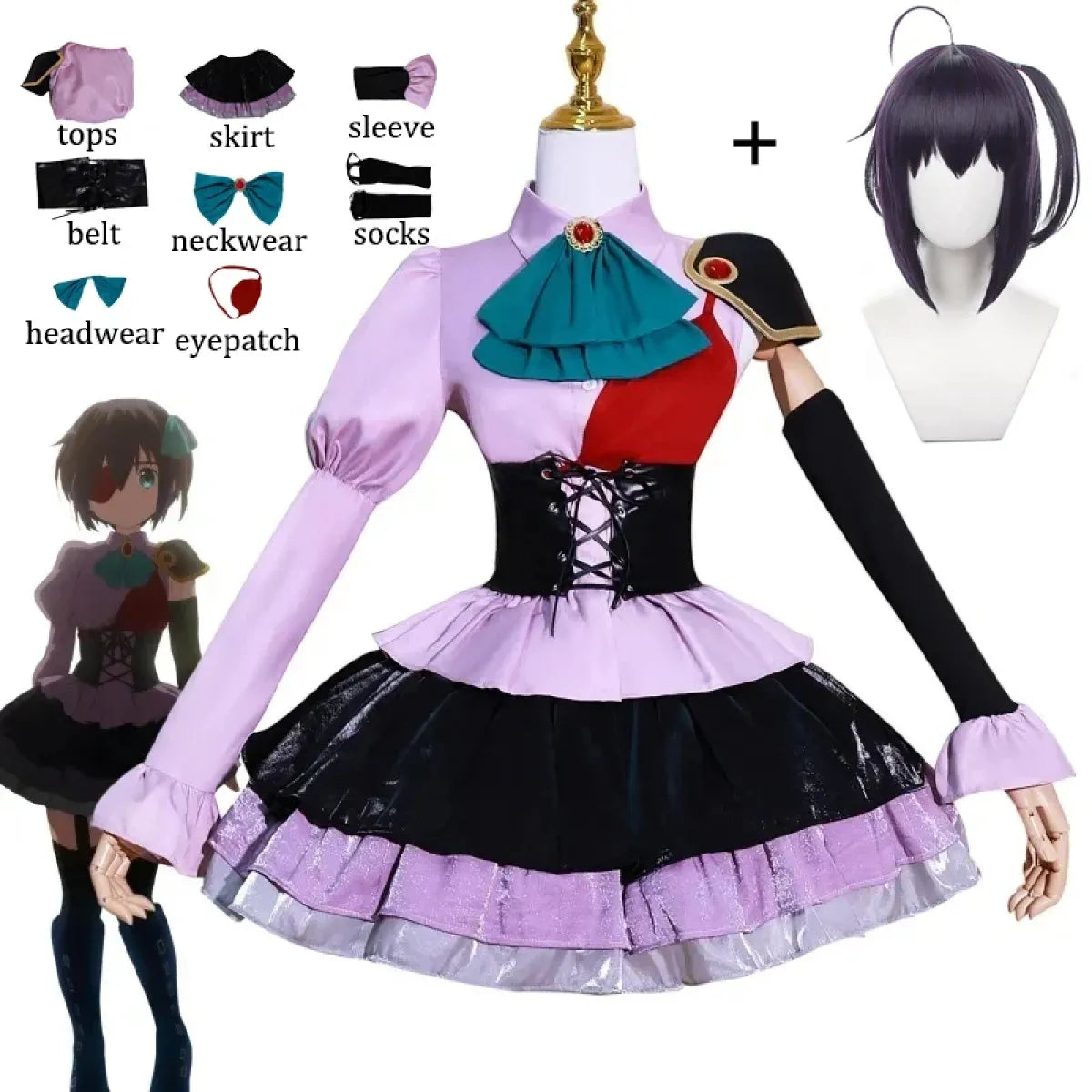 Takanashi Rikka Cosplay Costume Set – Love Chunibyo - Cosplay - Cosplay - 5
