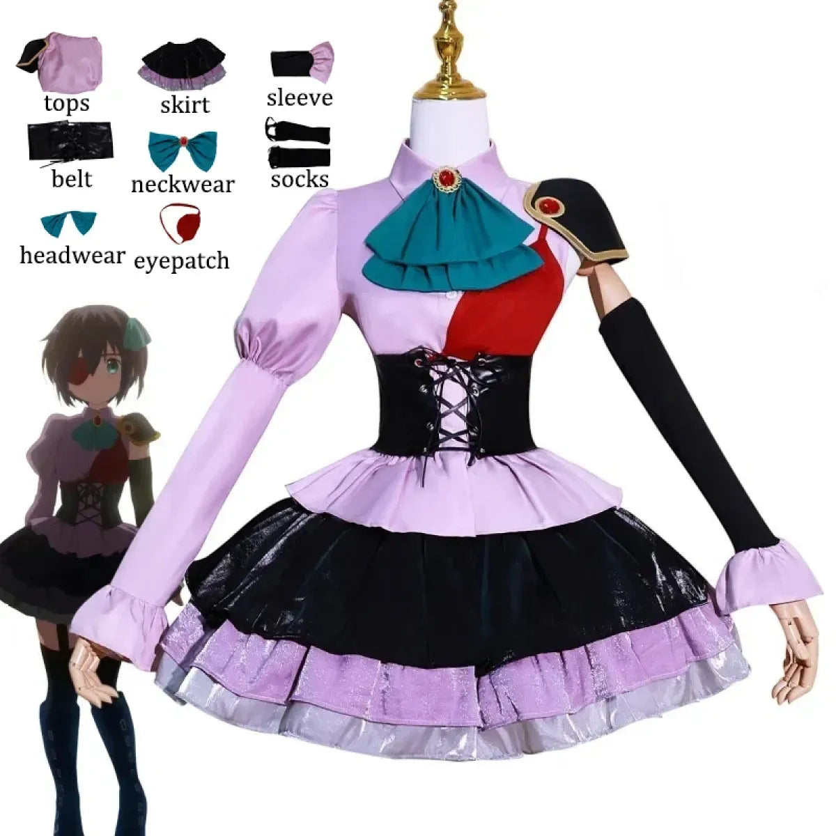 Takanashi Rikka Cosplay Costume Set – Love Chunibyo - Cosplay - Cosplay - 6