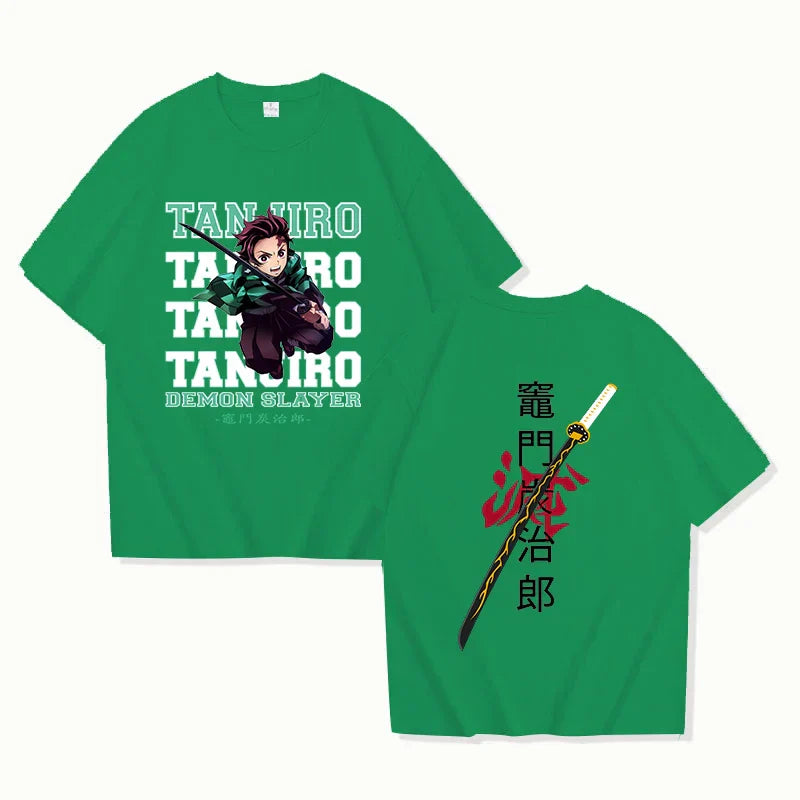 Tanjiro Demon Slayer Oversized Tee - Green / XS - T-Shirts - T-Shirts - 10 - 2024