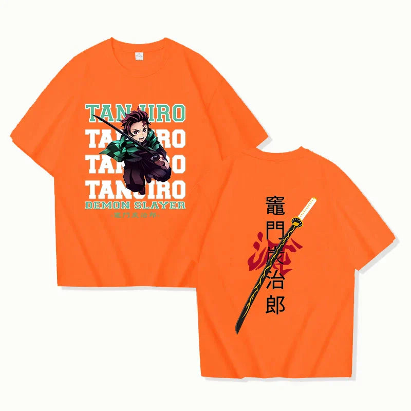 Tanjiro Demon Slayer Oversized Tee - Orange / XS - T-Shirts - T-Shirts - 9 - 2024