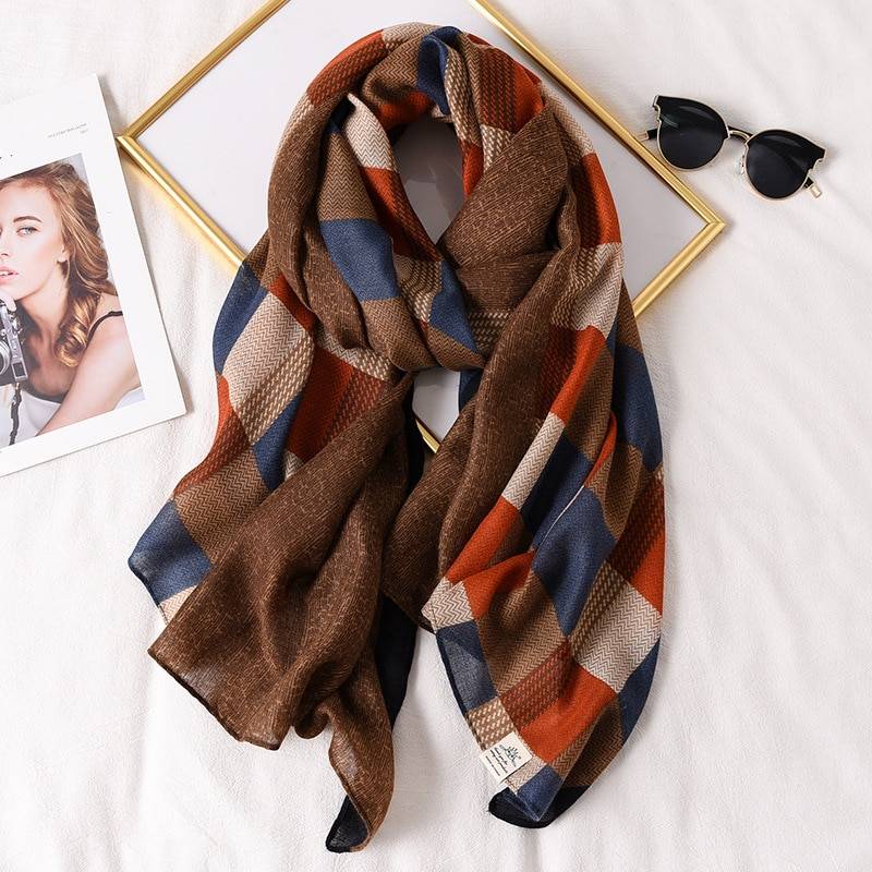 Plaid Tartan Street Fashion Scarves - 37 - Women’s Clothing & Accessories - Scarves - 30 - 2024