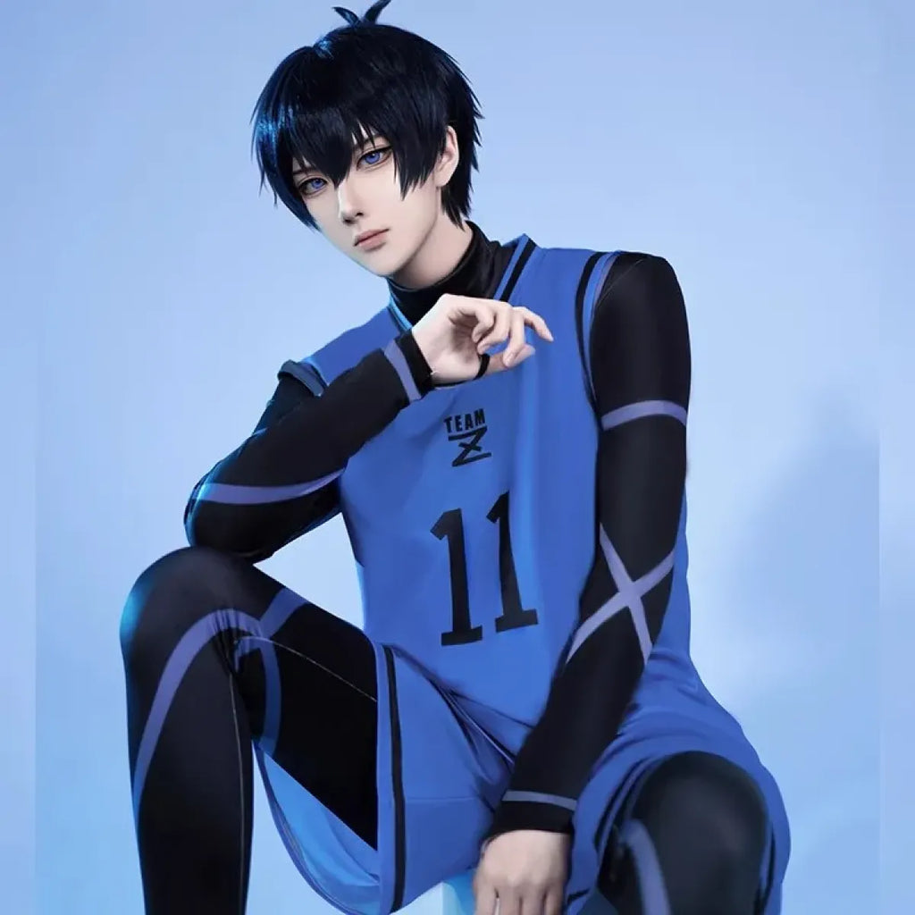 Lock Isagi Yoichi Cosplay Set – Anime Sports Jersey & Jumpsuit - Women’s Clothing & Accessories - Sets - 6