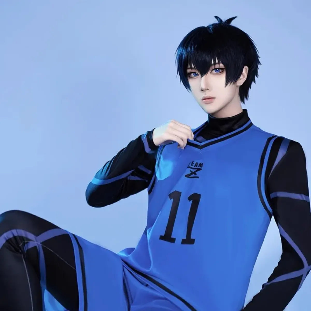 Lock Isagi Yoichi Cosplay Set – Anime Sports Jersey & Jumpsuit - Women’s Clothing & Accessories - Sets - 5