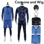 Lock Isagi Yoichi Cosplay Set – Anime Sports Jersey & Jumpsuit - Women’s Clothing & Accessories - Sets - 18