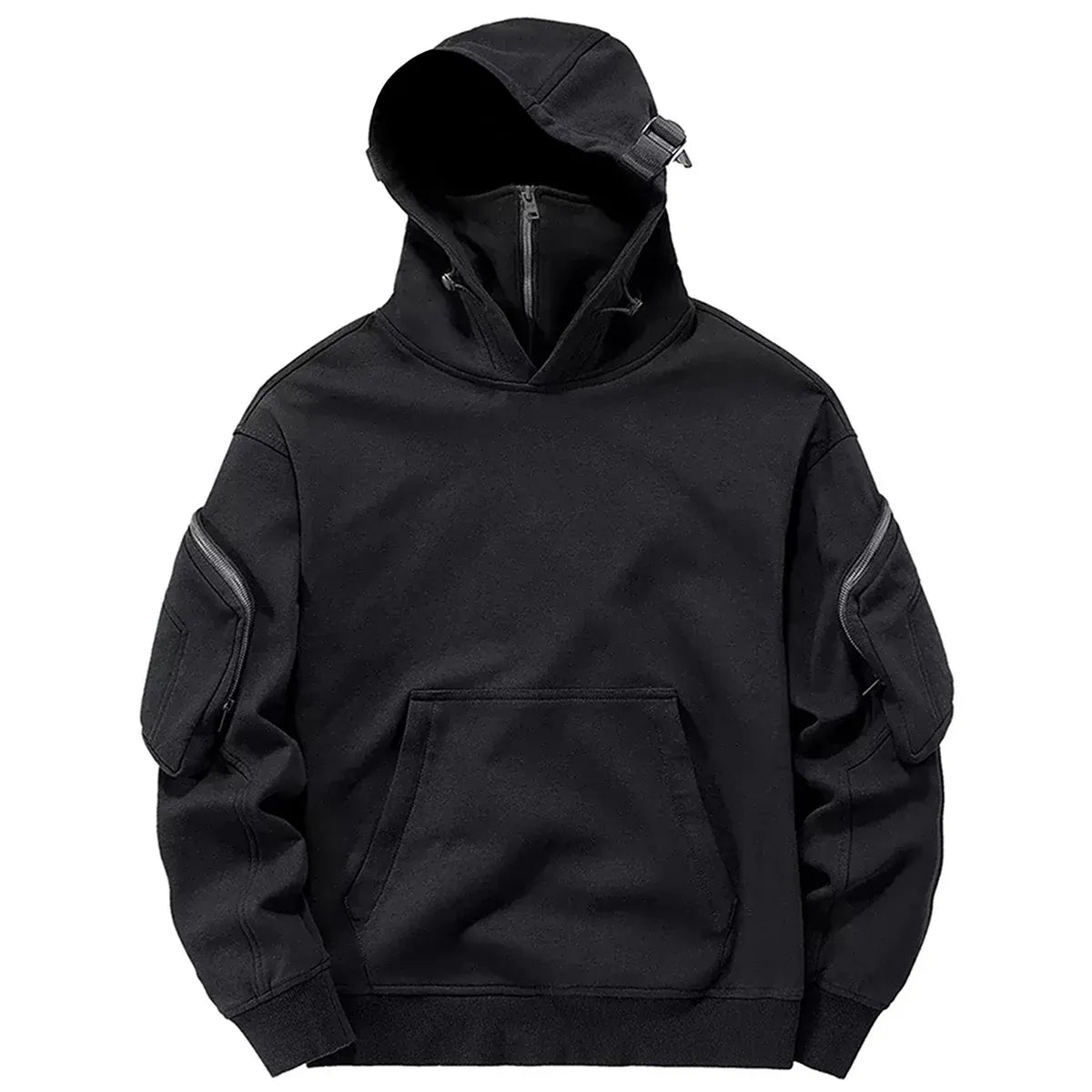Techwear High Neck Hoodie - Hoodies & Sweatshirts - Men’s Hoodies - 16