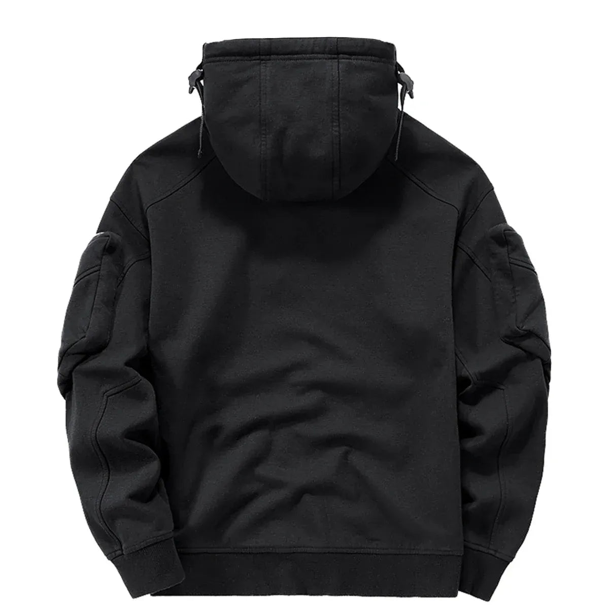 Techwear High Neck Hoodie - Hoodies & Sweatshirts - Men’s Hoodies - 2