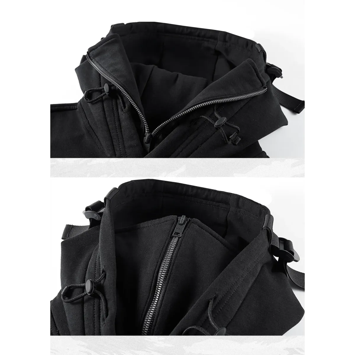 Techwear High Neck Hoodie - Hoodies & Sweatshirts - Men’s Hoodies - 8