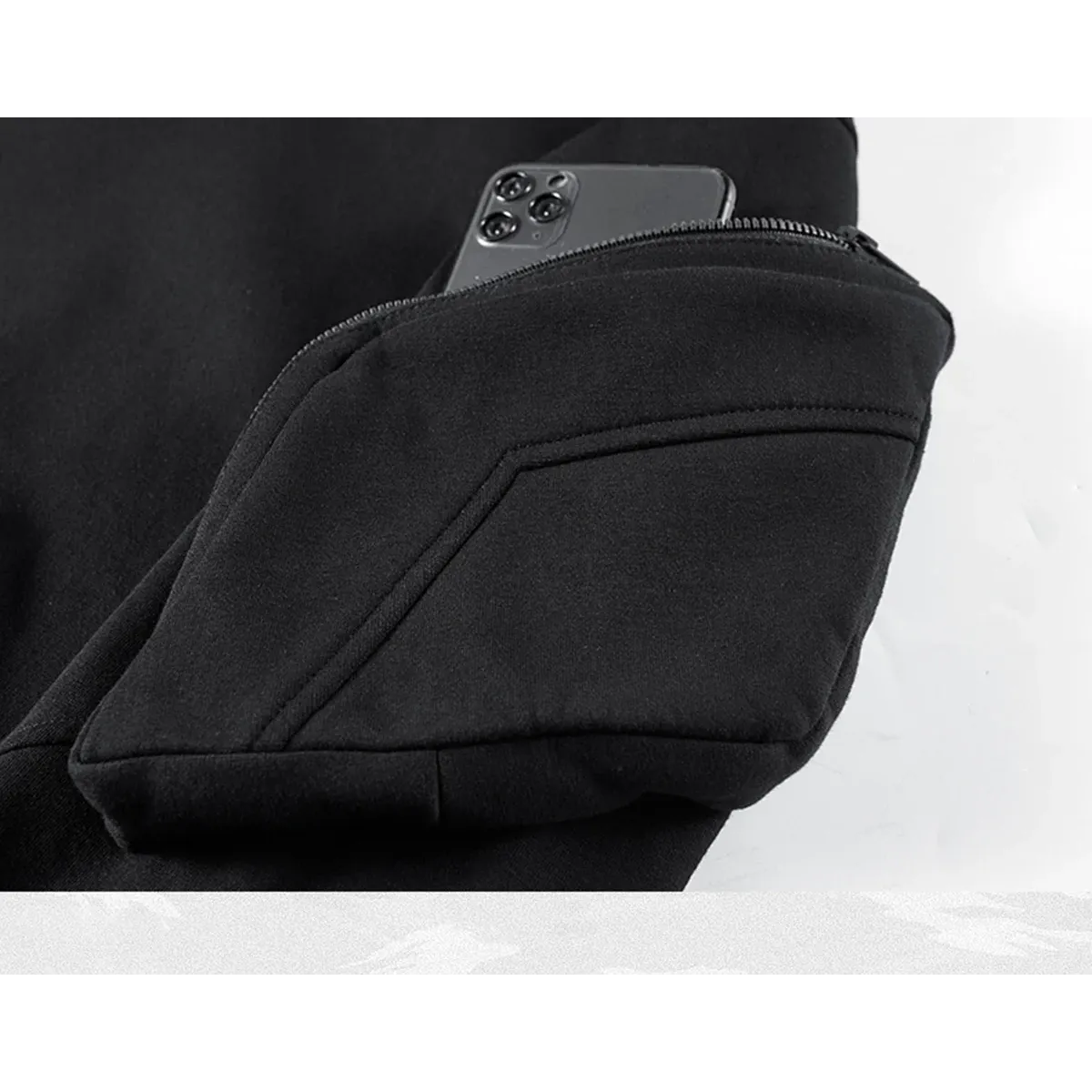 Techwear High Neck Hoodie - Hoodies & Sweatshirts - Men’s Hoodies - 9