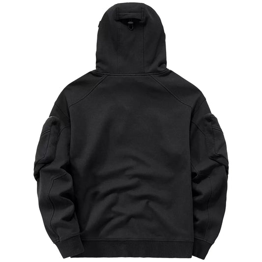 Techwear Hoodie with High Neck and Mask - Hoodies & Sweatshirts - Shirts & Tops - 1 - 2024