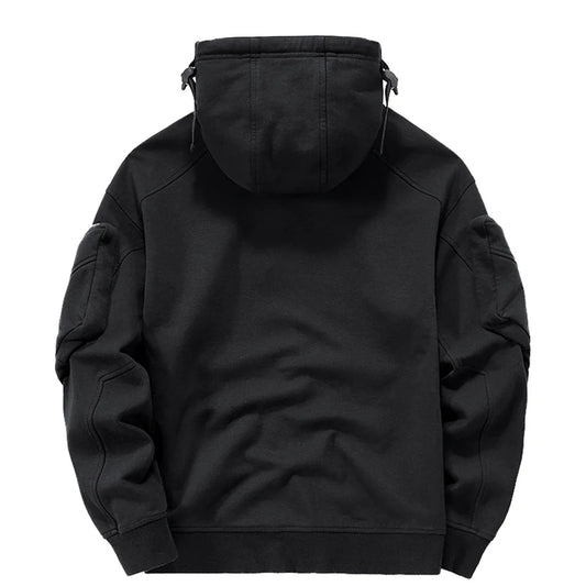 Techwear Hoodie with High Neck and Mask - Hoodies & Sweatshirts - Shirts & Tops - 2 - 2024