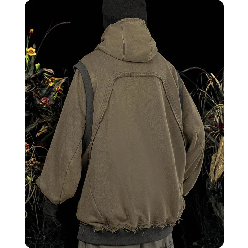 Vintage Multi-Pocket Techwear Hoodie Unisex - Hoodies & Sweatshirts - Shirts & Tops - 3 - 2024