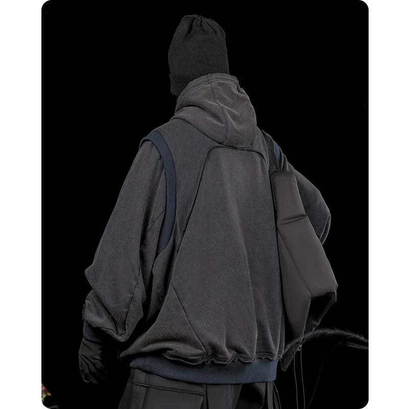 Vintage Multi-Pocket Techwear Hoodie Unisex - Hoodies & Sweatshirts - Shirts & Tops - 5 - 2024