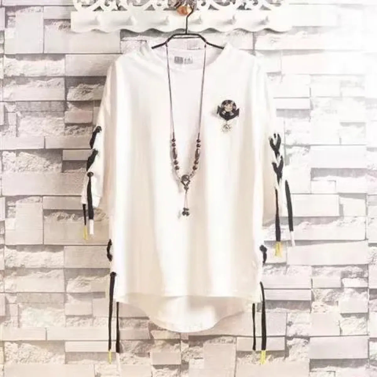 Techwear Lace-Up T-Shirt - T-Shirts - 6