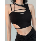 Sexy Hollow Out Techwear Tee - T-Shirts - Shirts & Tops - 2 - 2024