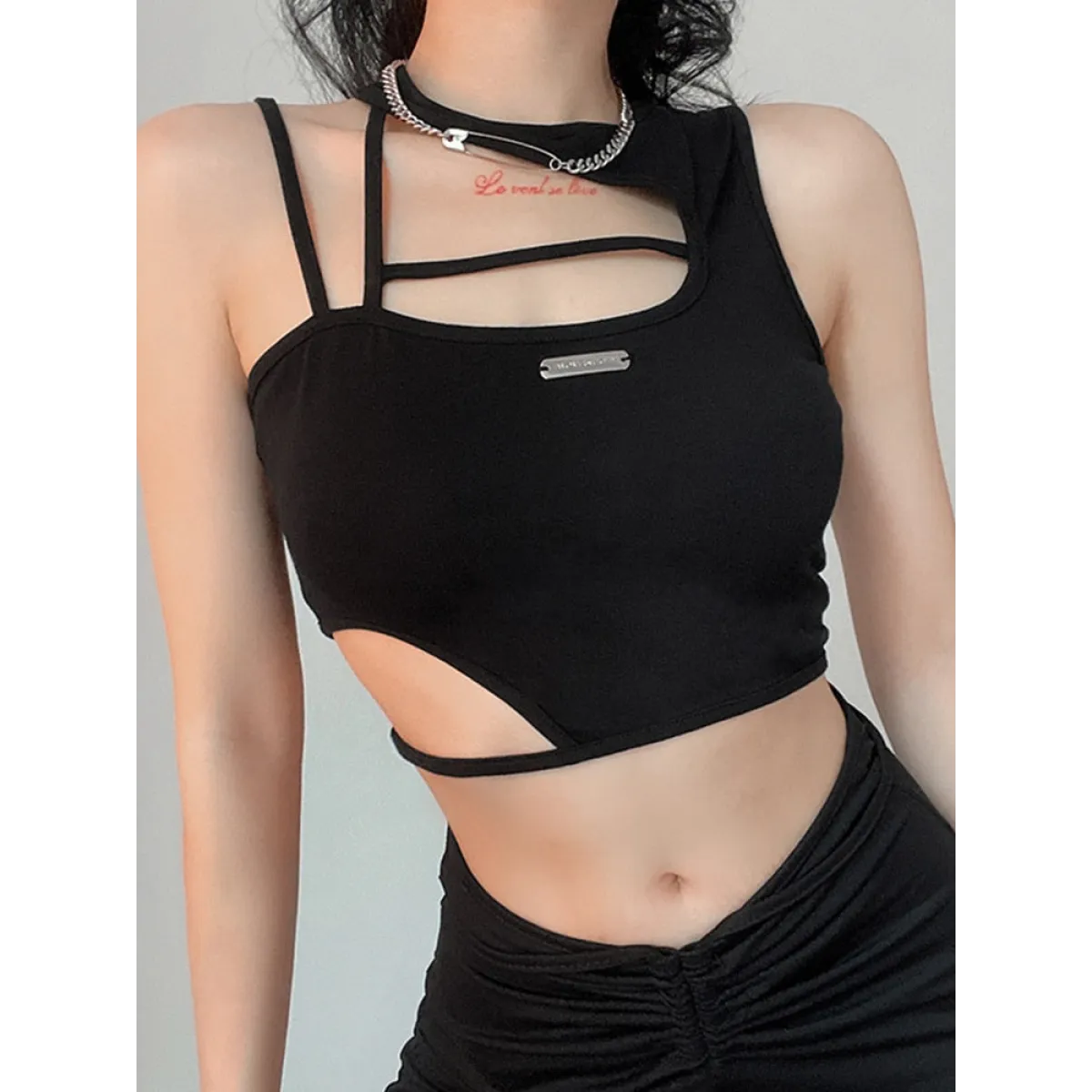 Sexy Hollow Out Techwear Tee - T-Shirts - Shirts & Tops - 2 - 2024