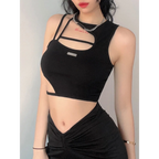 Sexy Hollow Out Techwear Tee - T-Shirts - Shirts & Tops - 3 - 2024