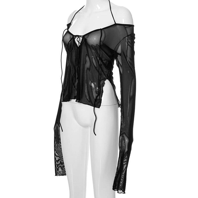 Sexy See Through Techwear Tops - T-Shirts - Clothing Tops - 11 - 2024