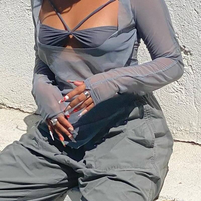 Sexy See Through Techwear Tops - T-Shirts - Clothing Tops - 33 - 2024