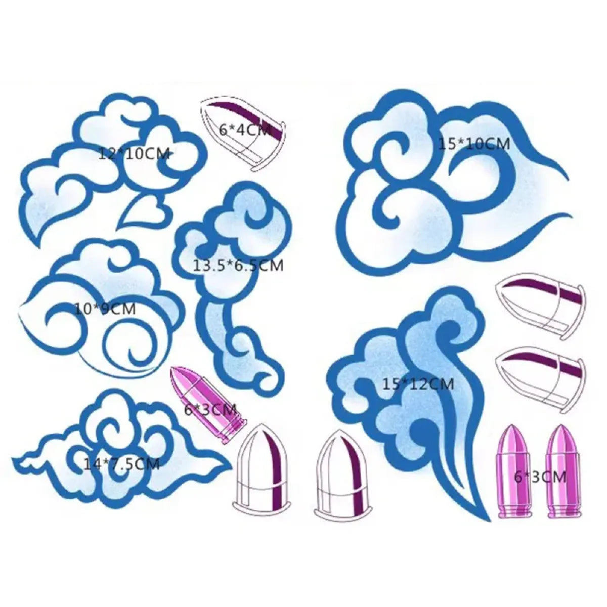 Arcane Jinx Cosplay Temporary Tattoo Set - Cosplay - Cosplay - 1