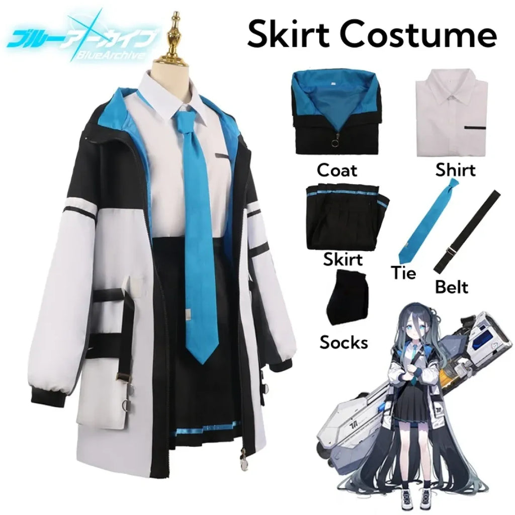 Blue Archive Tendou Arisu Cosplay Costume – Uniform Wig & Coat Set - Cosplay - Long - Cosplay - 9