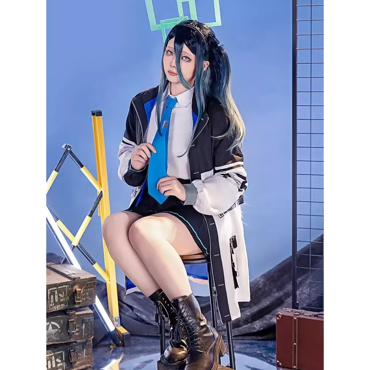 Blue Archive Tendou Arisu Cosplay Costume – Uniform Wig & Coat Set - Cosplay - Long - Cosplay - 8