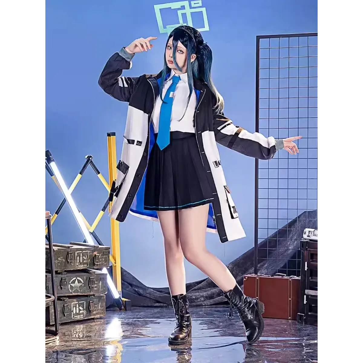 Blue Archive Tendou Arisu Cosplay Costume – Uniform Wig & Coat Set - Cosplay - Long - Cosplay - 7