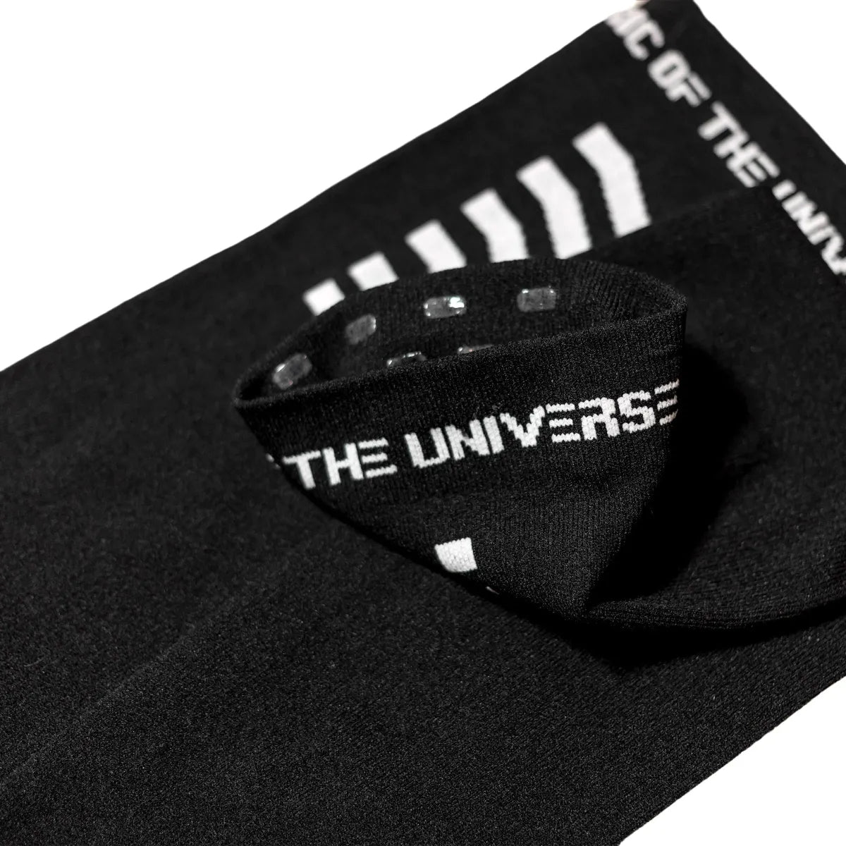 Black Logo Grip Thigh High Socks - Harajuku Style - Accessory - 4