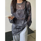 Harajuku Tie Dye Long Sleeve T-Shirt - T-Shirts - T Shirt - 1