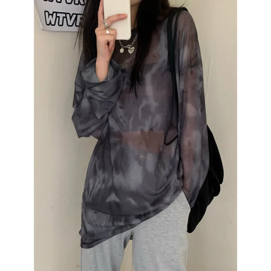 Harajuku Tie Dye Long Sleeve T-Shirt - T-Shirts - T Shirt - 2