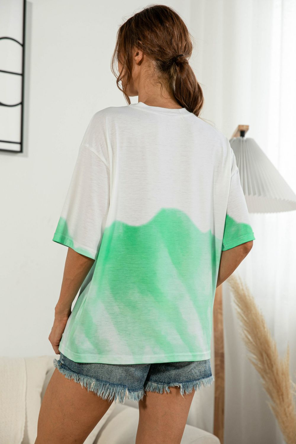 Tie-Dye Round Neck Tee Shirt - T-Shirts - Shirts & Tops - 9 - 2024