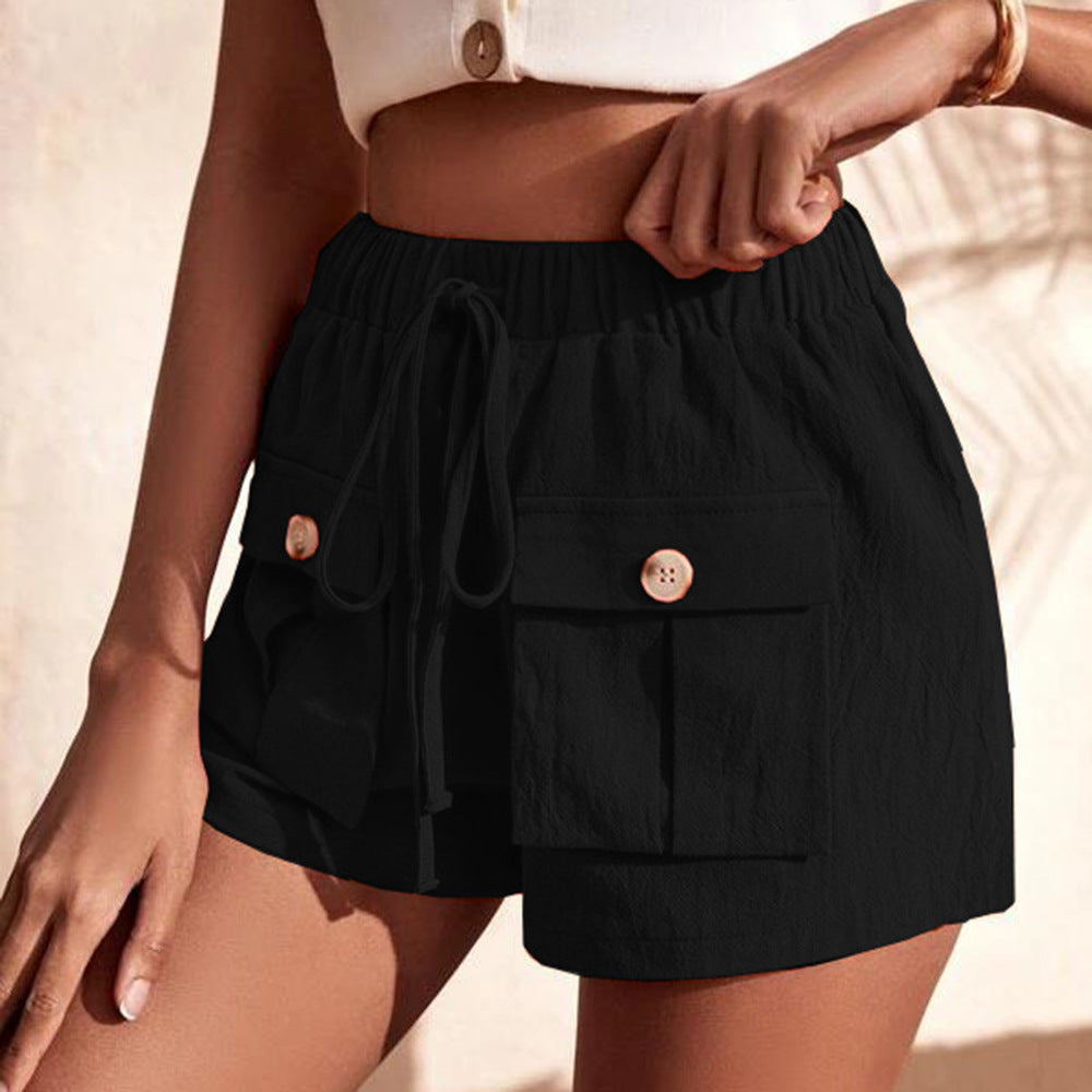 Tie Waist Cargo Shorts - Women’s Clothing & Accessories - Shorts - 8 - 2024