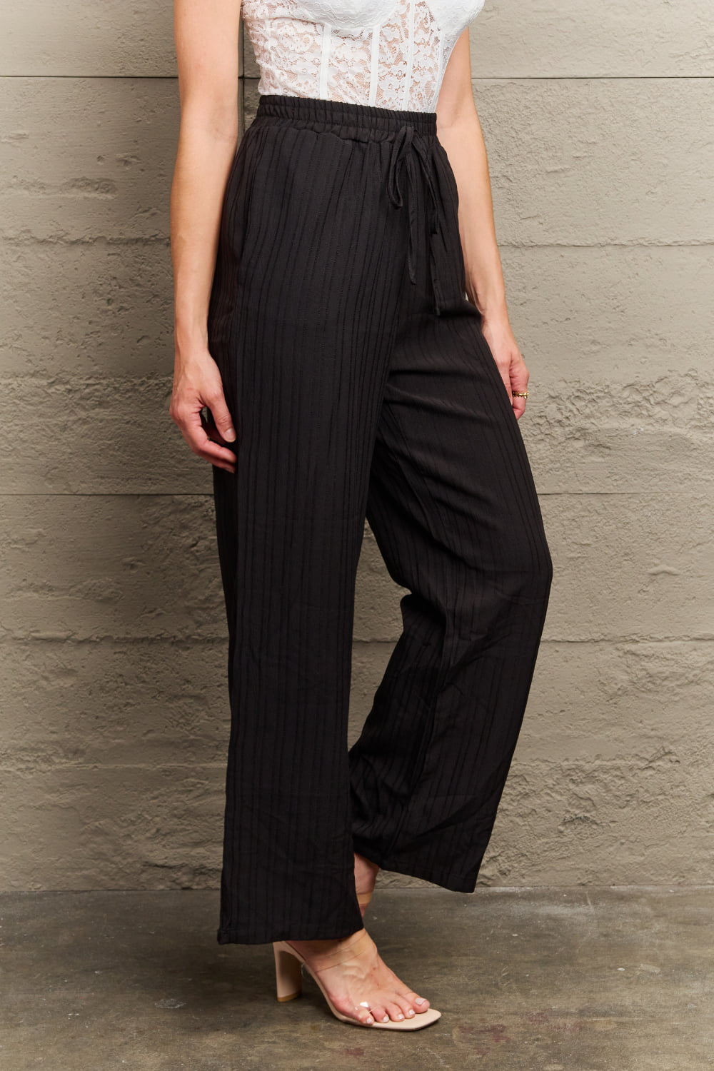 Tie Waist Long Pants - Bottoms - Pants - 3 - 2024