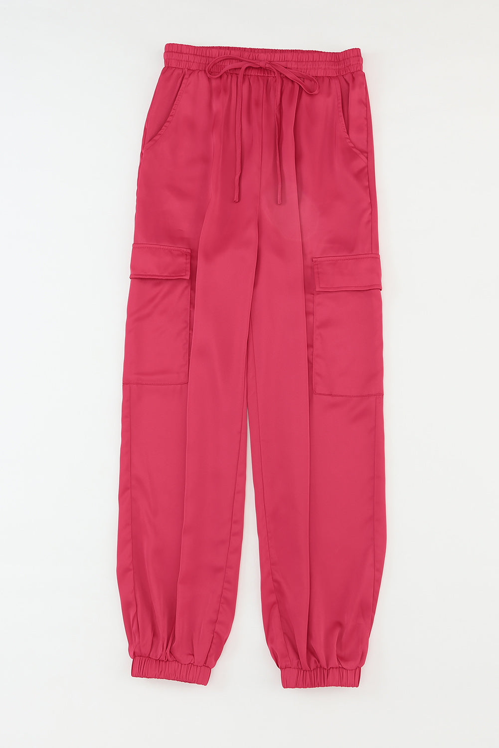 Long Tie Waist Pocketed Pants - Pink / S - Bottoms - Pants - 4 - 2024