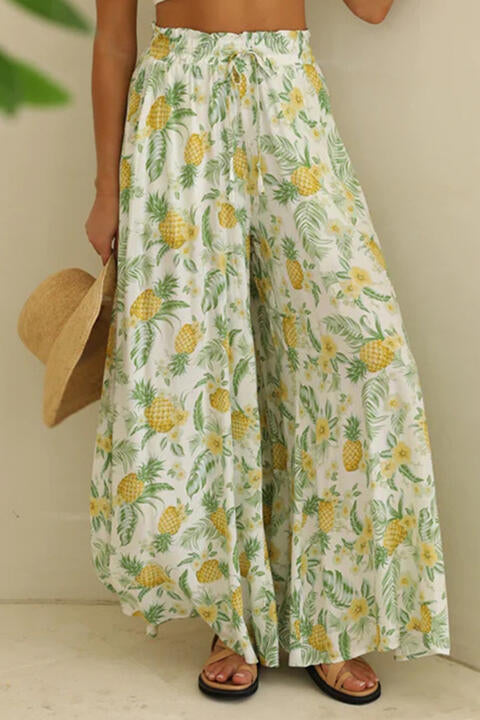 Tied Wide Leg Pants - Lemon / S - Bottoms - Pants - 4 - 2024