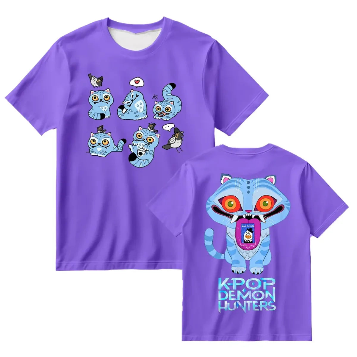 Kpop Demon Hunter Tiger Graphic Tee - T-Shirts - T-Shirt - 11