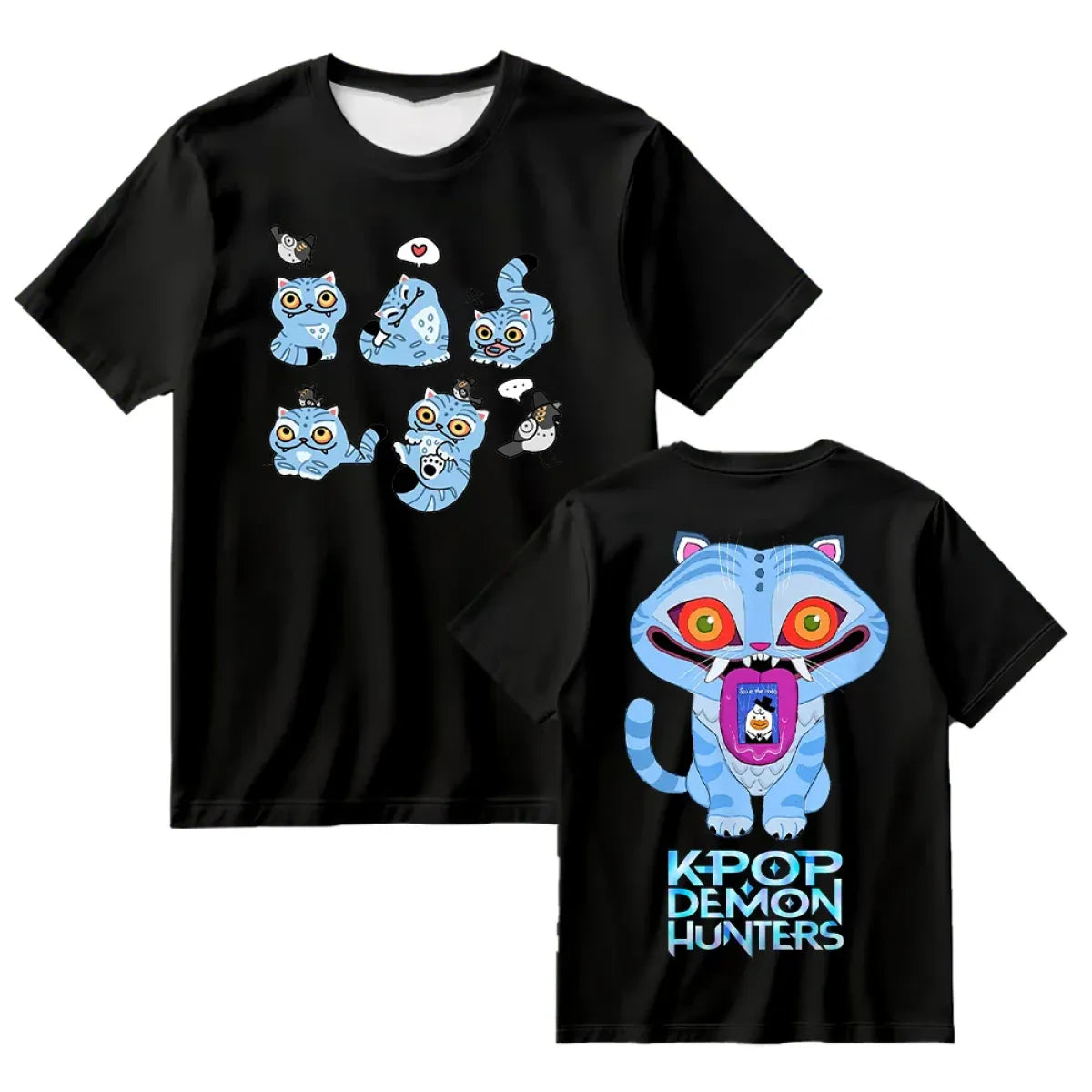 Kpop Demon Hunter Tiger Graphic Tee - T-Shirts - T-Shirt - 5